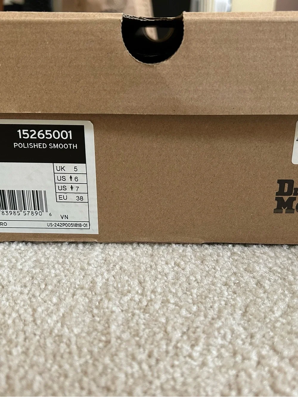 Dr. Martens Black Smooth Leather Platform Lace-Up Boots with Yellow Stitching